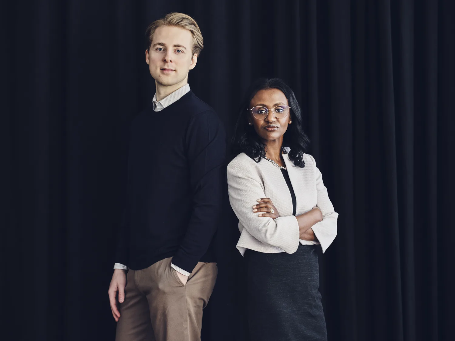 André Brogärd och Dr. Haymanot Wachtmeister